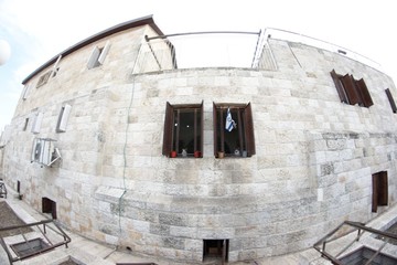 Jerusalem street travel on holy land