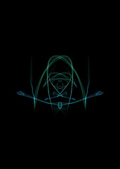 Rendering abstract fractal flower pattern background