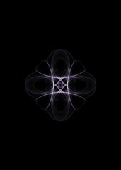 Rendering abstract fractal flower pattern background