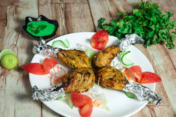 Indian Restaurant food Chicken Leg Kebab