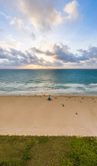Sunrise at a South Point beach 