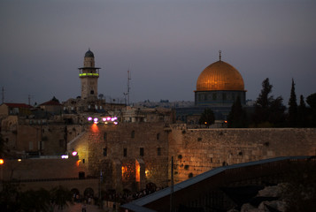 Fototapeta premium Jerusalem temple mount panorama