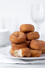 Cinnamon sugar mini donuts