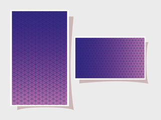 Blue with purple gradient and pattern backgrounds frames design Abstract texture art and wallpaper theme Vector illustration