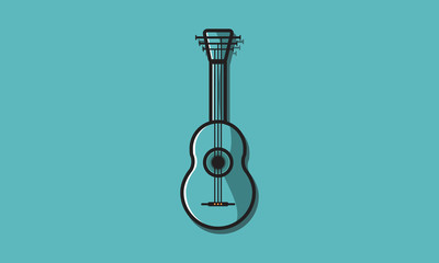 Guitar icon vector