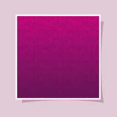 Purple with pink gradient and pattern background frame design Abstract texture art and wallpaper theme Vector illustration