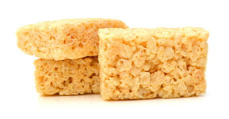 Marshmallow square bar on white