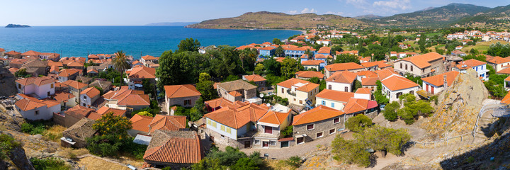 Fototapeta premium Petra on Lesbos island, Greece