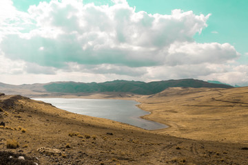 Lagoon Coriqocha- Sacred valley Perú