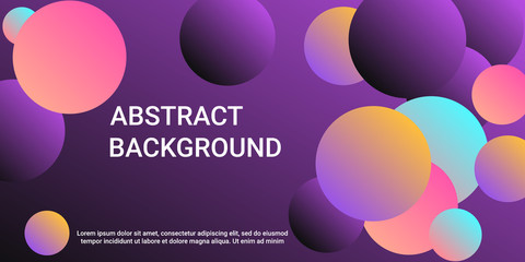 Trendy gradients of balls shapes.