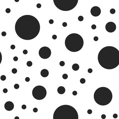 Dots seamless pattern. Random circles texture background.