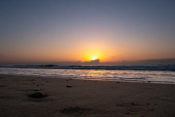 beautiful sunrise over the Mediterranean sea