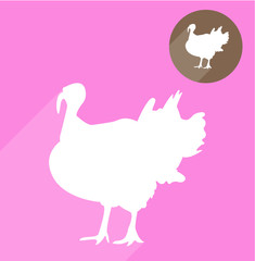 Naklejka premium Turkey silhouette
