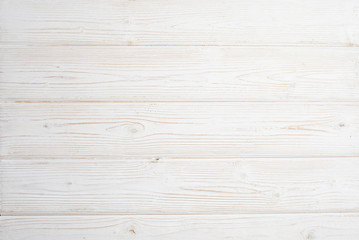 White wooden background flat lay top view mock-up texture