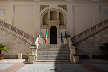 The Civic Palace (Palazzo Civico di Cagliari) in Cagliari, Italy.