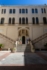 Obraz na płótnie Canvas The Civic Palace (Palazzo Civico di Cagliari) in Cagliari, Italy.