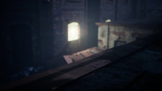 frightening abandoned factory at night