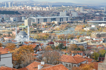 Obraz premium Ankara skyline in autumn season - Ankara, Turkey