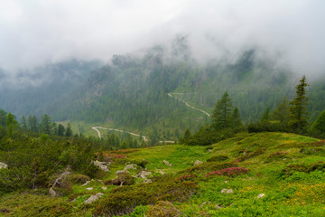 Landscape along the road to Manghen pass