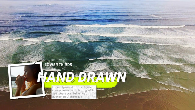 Sliding Hand Drawn Lower Thirds