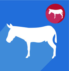 Donkey silhouette