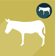 Donkey silhouette
