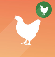 Hen silhouette