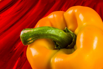 colorful mix of the freshest red and yellow paprika, bell pepper