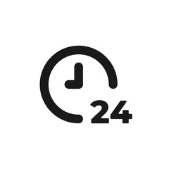 Always available services - Vector web icon