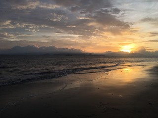 Fototapeta premium Costa Rica. Puntarenas beach.. Sunset.