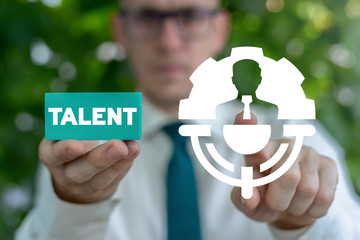 Talent Search and Management Business Concept. HR and Recruitment.