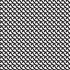 Seamless geometric curl pattern. Vector waves background
