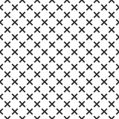 Seamless abstract geometric pattern with crosses. Modern stylish texture
