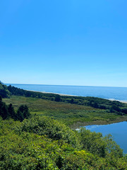 Fototapeta premium view of sea from the mountain