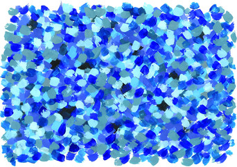 vector blue mosaic background: blue spots of multiple shades