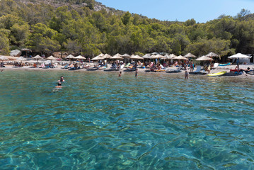 Hydra Island, Greece 2020. The beach of Hydra island © Dimitris