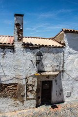 traditional alentejo house inside the castle of monsaraz