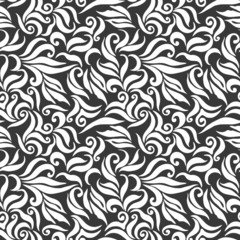 seamless pattern, abstraction, curls, damask, wallpaper and fabric ornament, wrapping paper