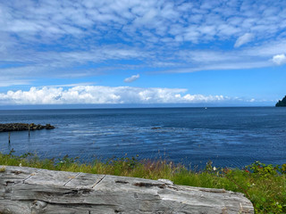 view of the sea from the pier