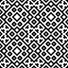 Seamless pattern with ethnic ornament. Embroidery background. Tribal wallpaper. Ethnical folk image. Tribe motif. Ancient mosaic. Digital paper, web design, textile print, backdrop. Vector art work.