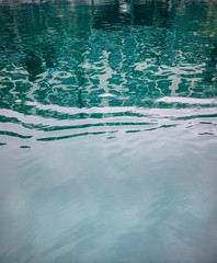 Reflection in the water.