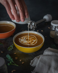 Creamy pumpkin soup