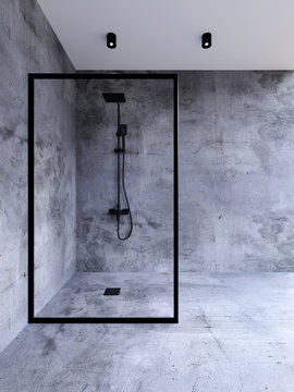 concrete bathroom design