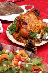 roasted chicken with vegetables