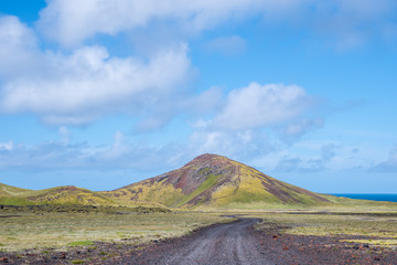 Holaholar hills in Snaefellsnes national park in Iceland