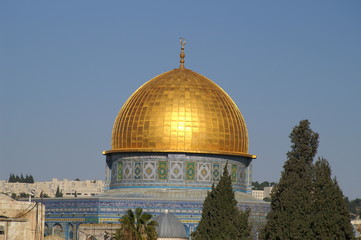 Obraz premium Gold Dome of the rock