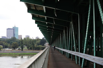 bridge in the city, Warsaw, Gdański bridge