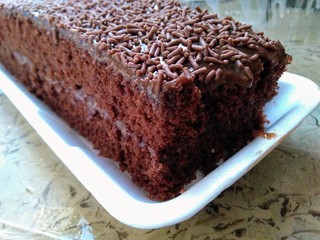 chocolate cake on a plate