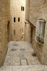 Fototapeta premium A street in the old city jerusalem