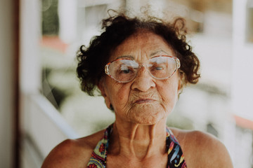 Close up mature brazilian woman